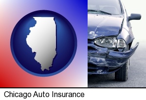 Chicago, Illinois - an automobile accident, hopefully covered by insurance