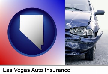 an automobile accident, hopefully covered by insurance in Las Vegas, NV