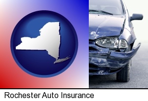 Rochester, New York - an automobile accident, hopefully covered by insurance